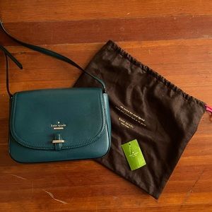 Kate Spade Teal Crossbody (Tag and DustBag), like new